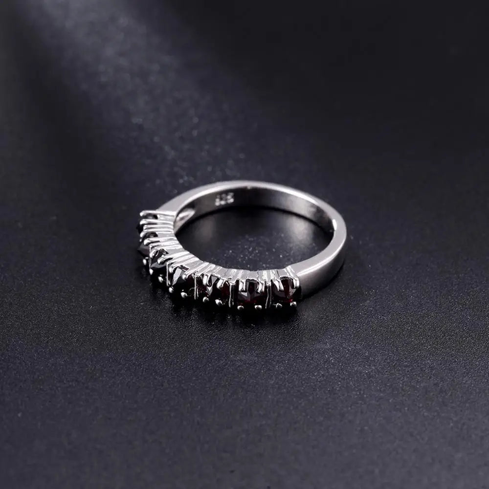 GEM'S BALLET Wedding Rings Gemstone 585 14K 10K 18K Gold Rings for Women Stackable Ring Eternity Band Silver 925 Silver Jewelry