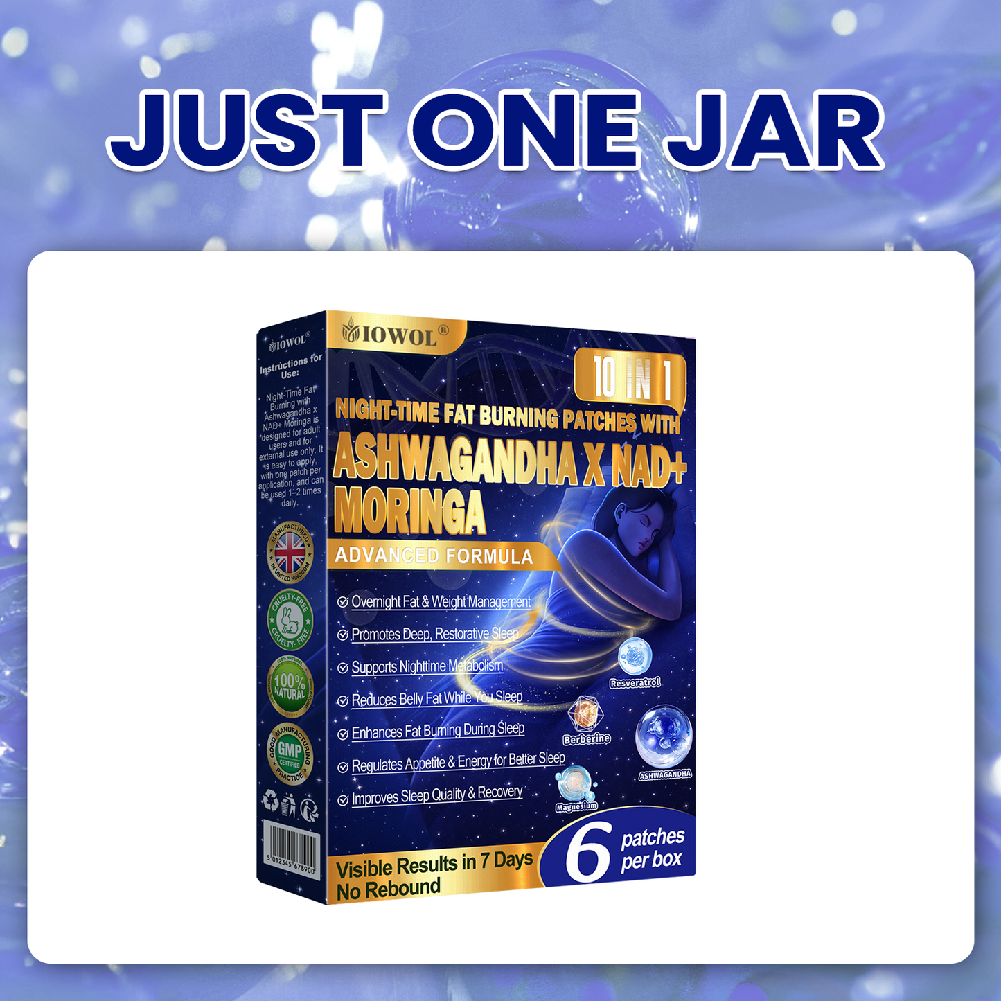 🔥 80% OFF! Accelerate results with IOWOL® Night-Time Fat Burning Patches — Zero Pills, Zero Waste, Zero Struggle, 100% Results.