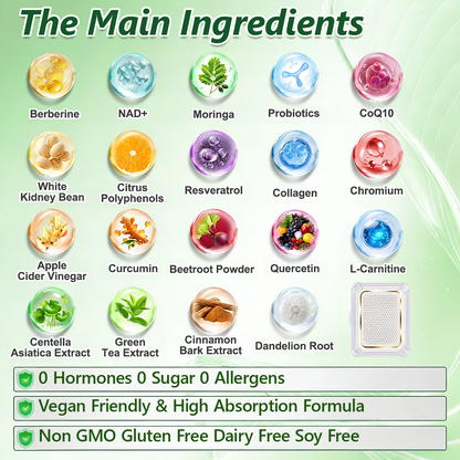 DR.HONOR® Slimming Patch | Daily · 7-Day Visible Results | Berberine + Moringa ✅ Body & Metabolism Support