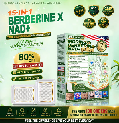 DR.HONOR® Slimming Patch | Daily · 7-Day Visible Results | Berberine + Moringa ✅ Body & Metabolism Support