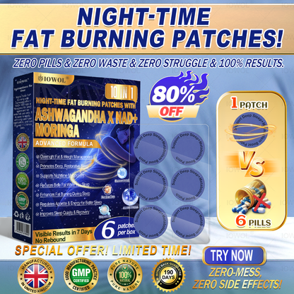 🔥 80% OFF! Accelerate results with IOWOL® Night-Time Fat Burning Patches — Zero Pills, Zero Waste, Zero Struggle, 100% Results.