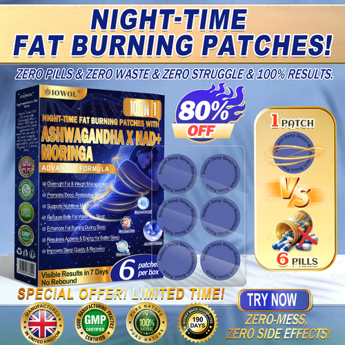 🔥 80% OFF! Accelerate results with IOWOL® Night-Time Fat Burning Patches — Zero Pills, Zero Waste, Zero Struggle, 100% Results.