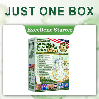 DR.HONOR® Slimming Patch | Daily · 7-Day Visible Results | Berberine + Moringa ✅ Body & Metabolism Support